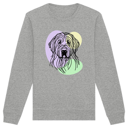 Line Art - Süßer Briard - Organic Basic Unisex Sweatshirt