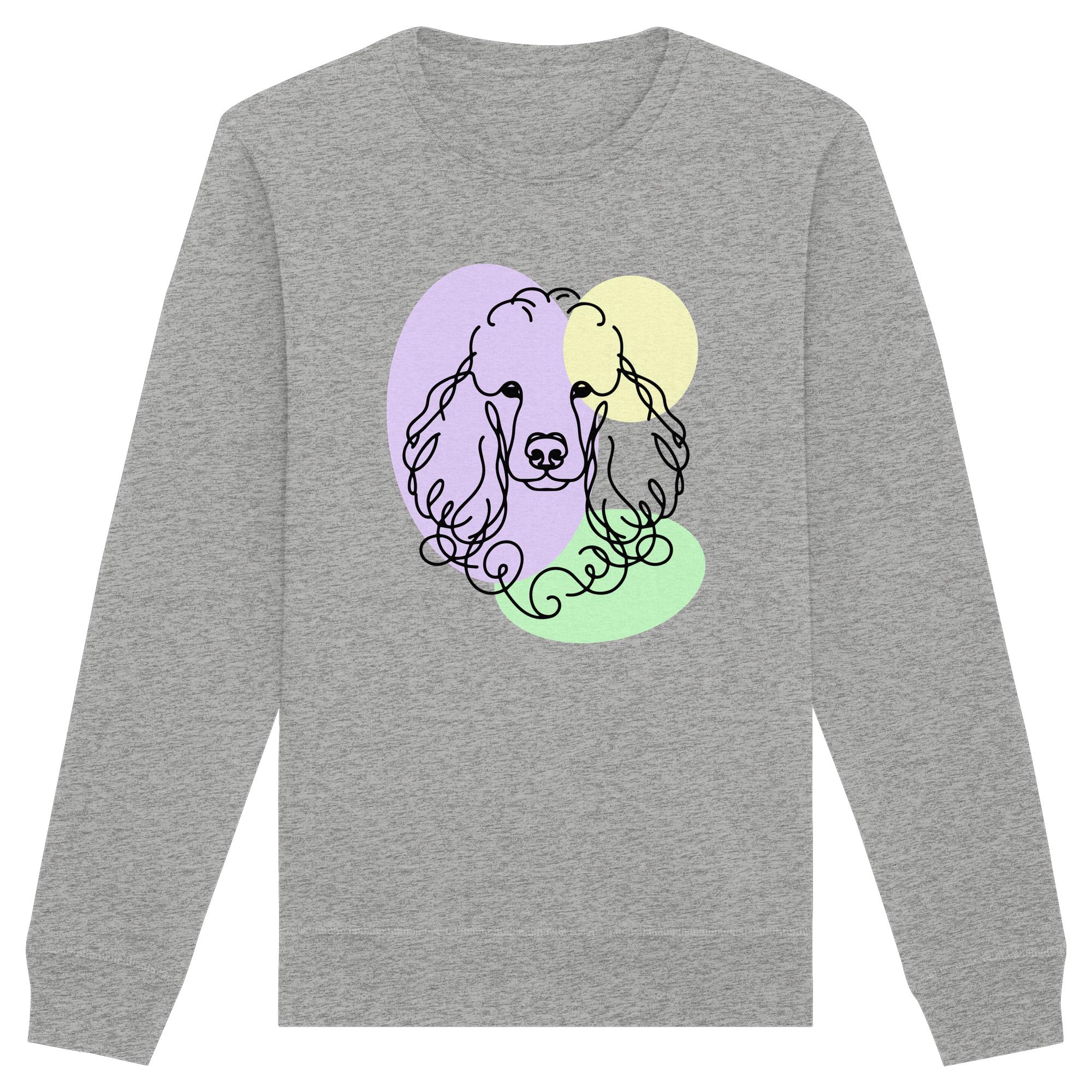 Line Art - Süßer Pudel - Organic Basic Unisex Sweatshirt