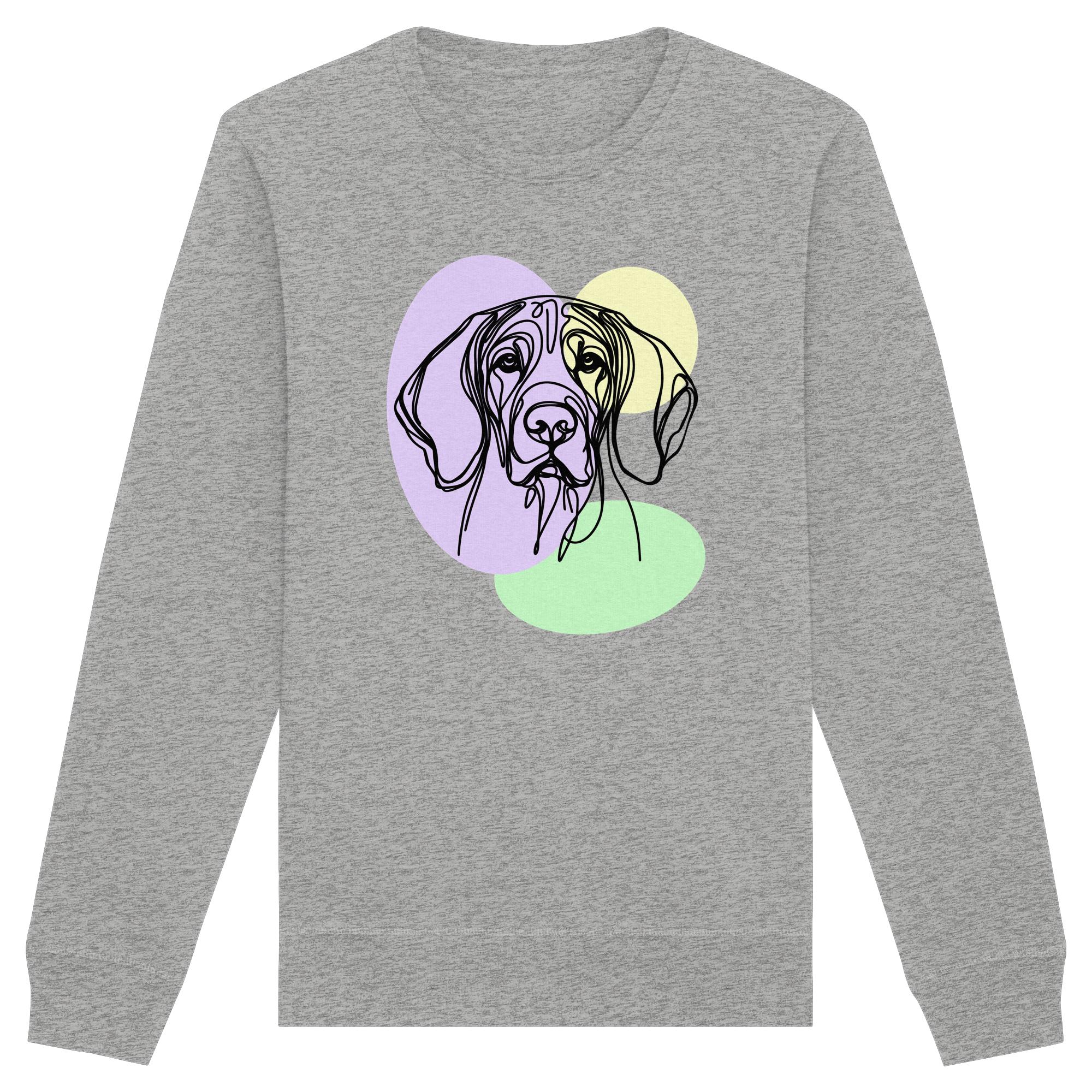 Line Art - Süßer Bayerischer Gebirgsschweißhund - Organic Basic Unisex Sweatshirt