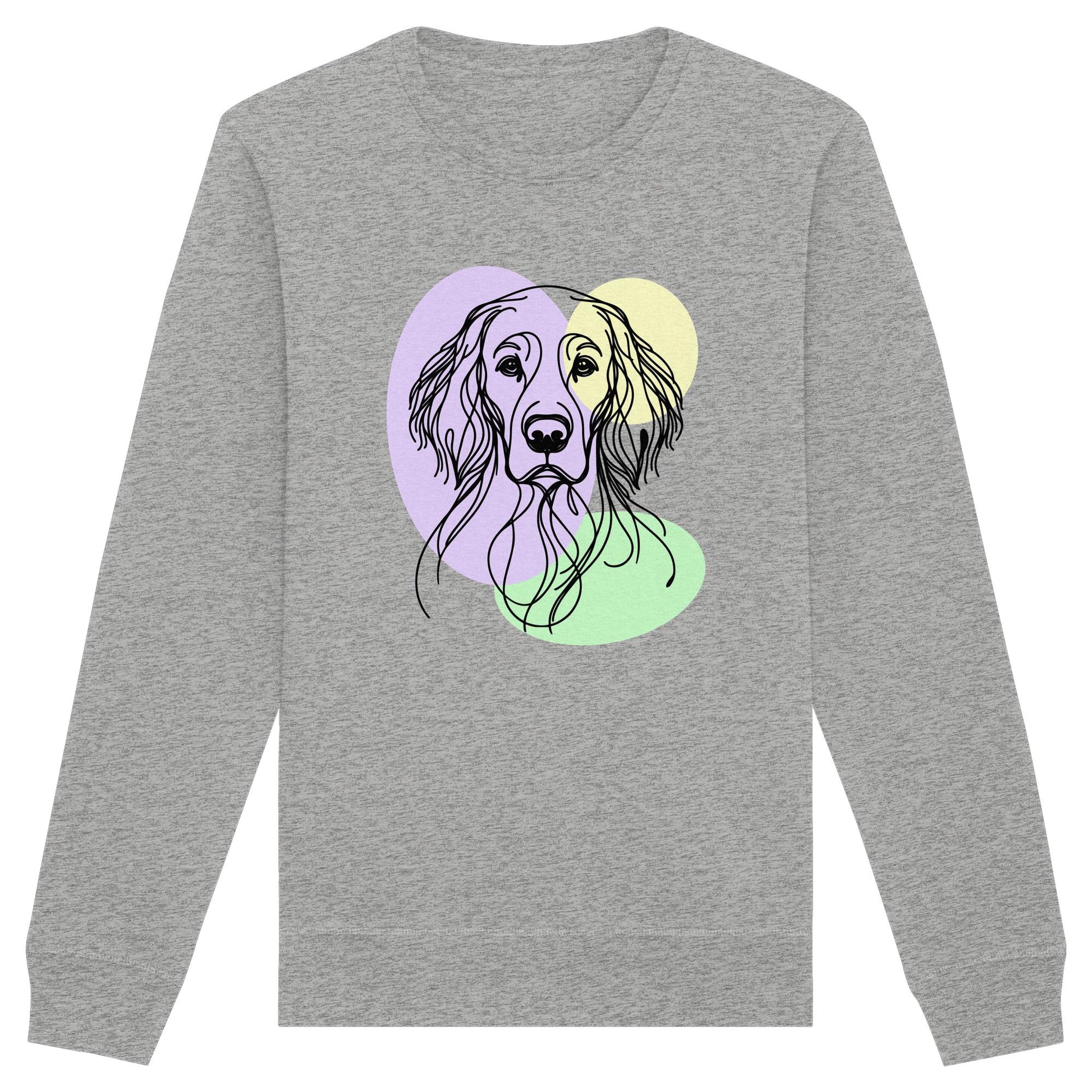Line Art - Süßer English Setter - Organic Basic Unisex Sweatshirt