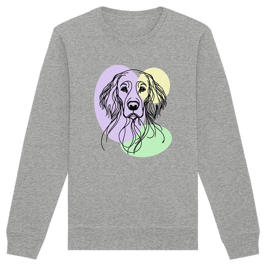 Line Art - Süßer English Setter - Organic Basic Unisex Sweatshirt