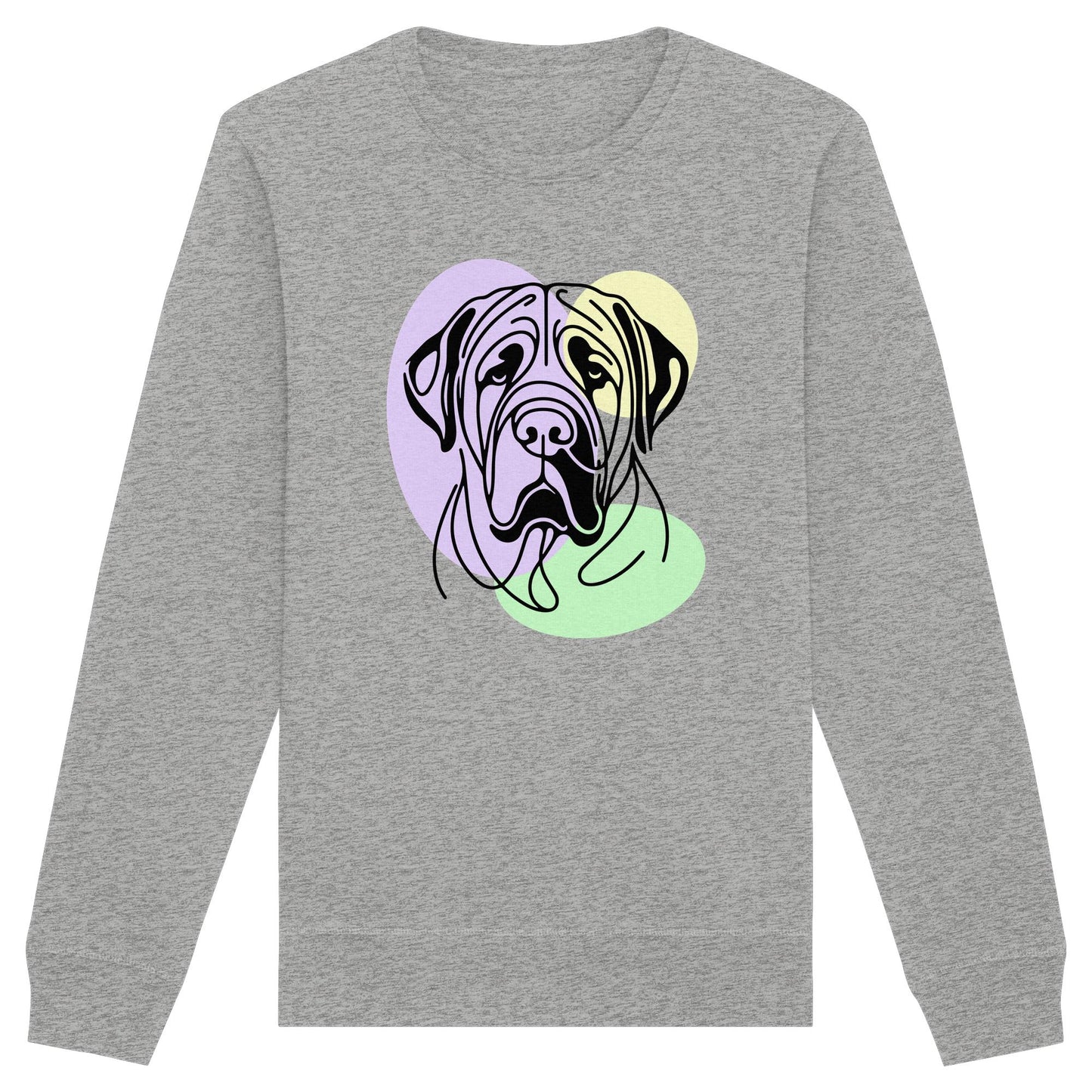 Line Art - Süßer Bullmastiff - Organic Basic Unisex Sweatshirt