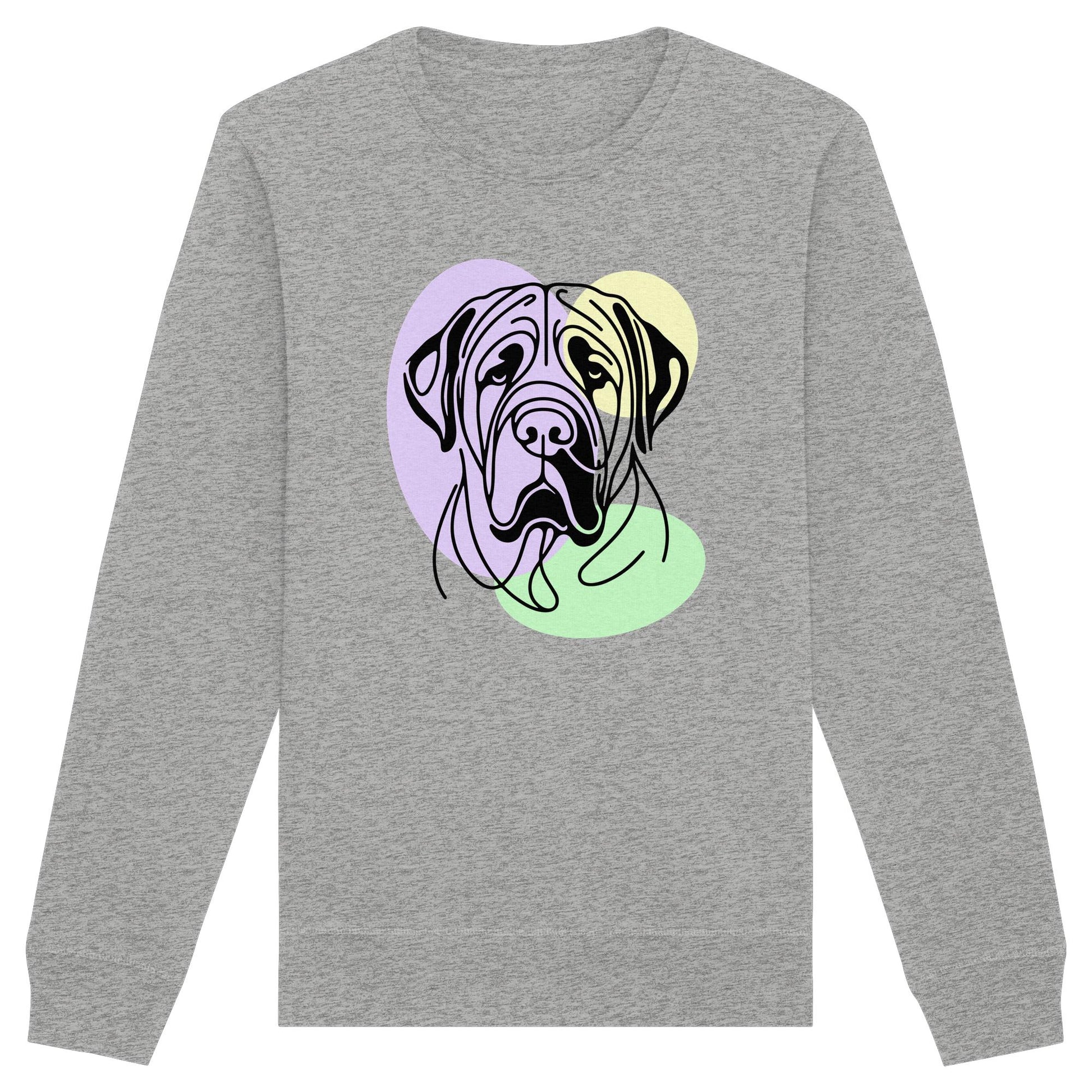 Line Art - Süßer Bullmastiff - Organic Basic Unisex Sweatshirt