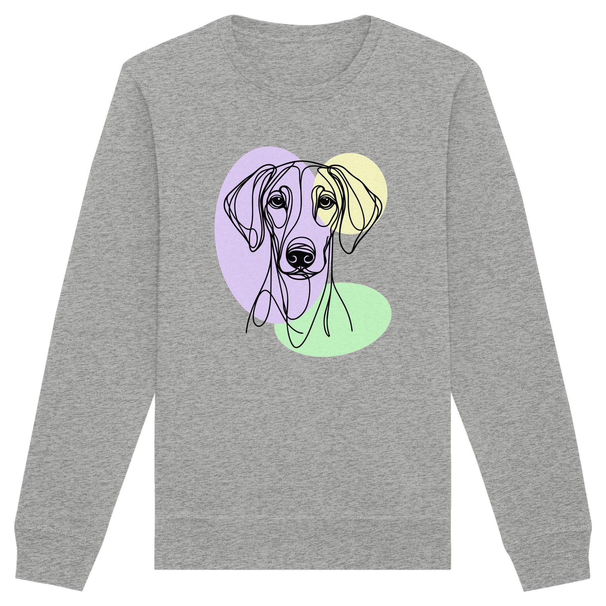Line Art - Süßer Dobermann - Organic Basic Unisex Sweatshirt