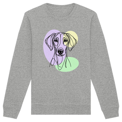 Line Art - Süßer Dobermann - Organic Basic Unisex Sweatshirt