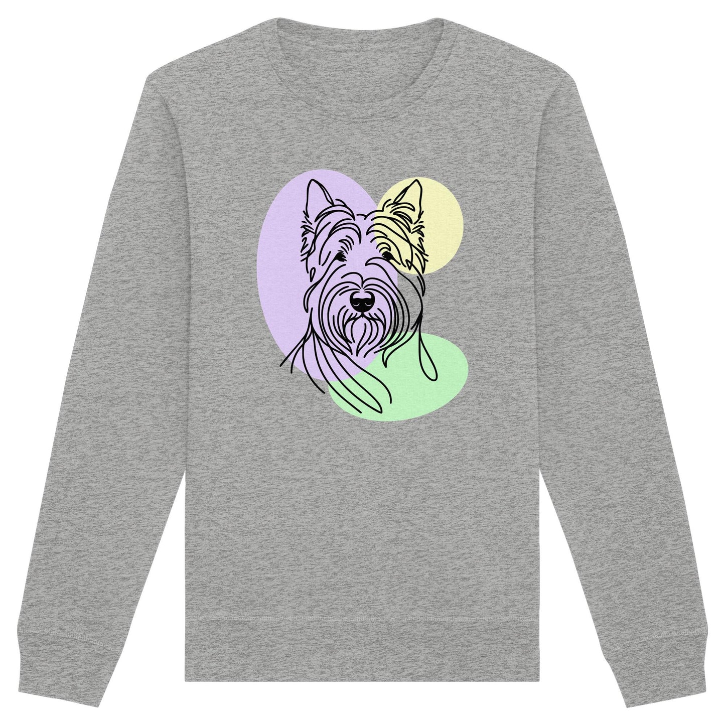 Line Art - Süßer Scottish Terrier - Organic Basic Unisex Sweatshirt
