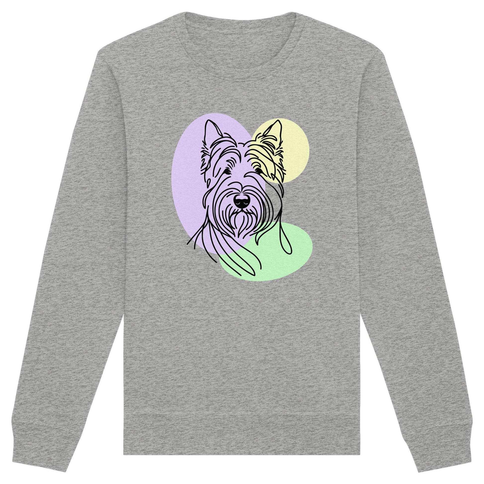Line Art - Süßer Scottish Terrier - Organic Basic Unisex Sweatshirt