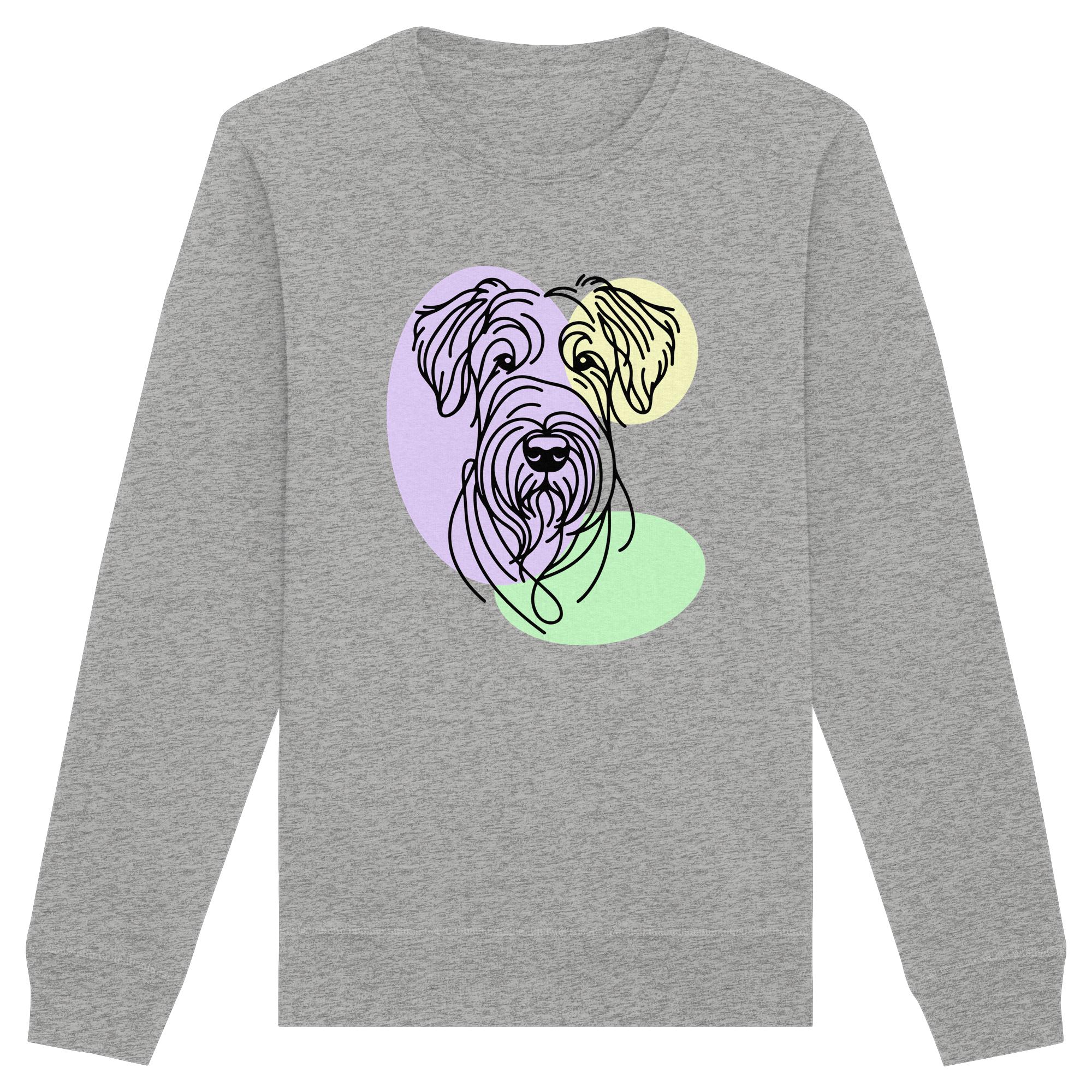 Line Art - Süßer Irish Terrier - Organic Basic Unisex Sweatshirt