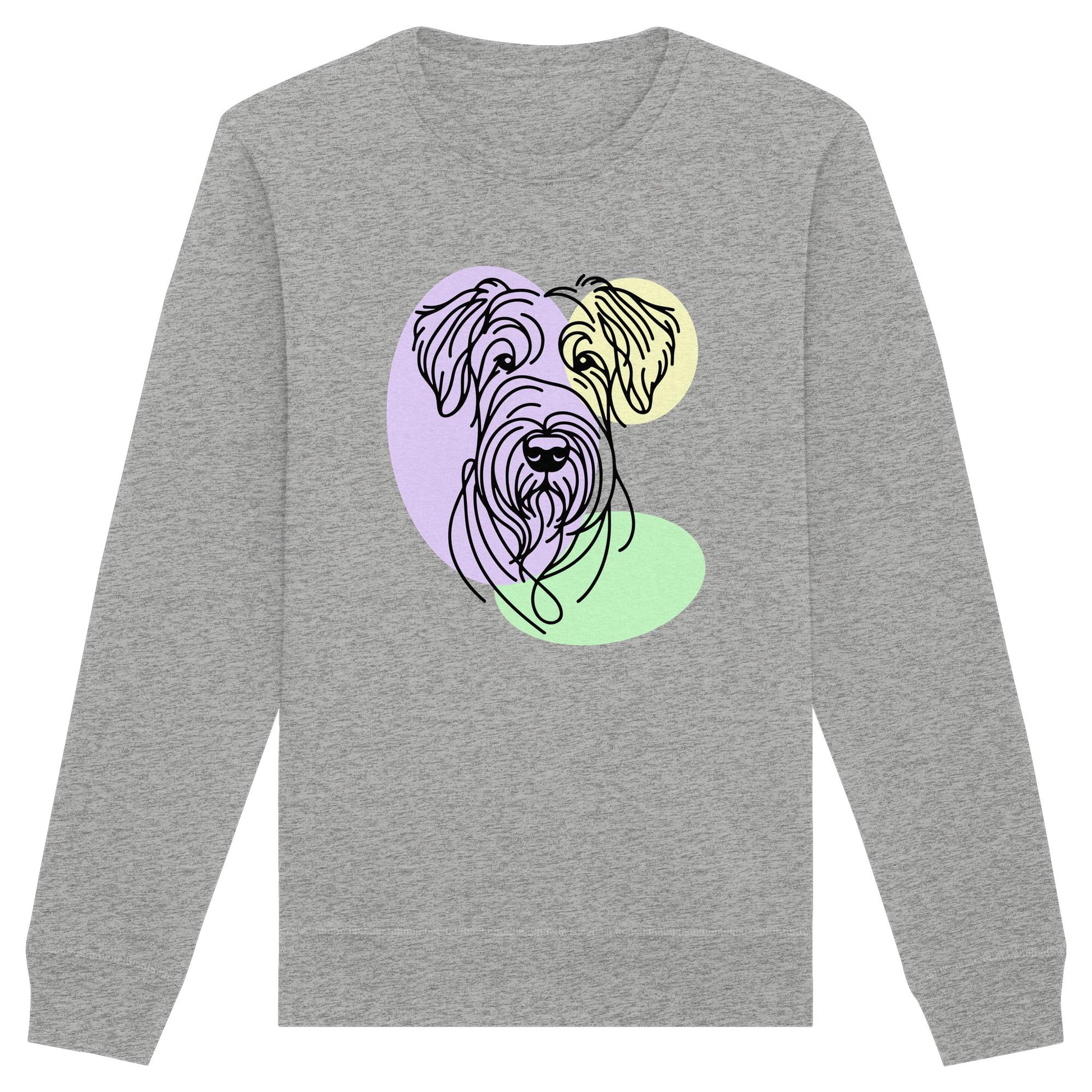 Line Art - Süßer Irish Terrier - Organic Basic Unisex Sweatshirt