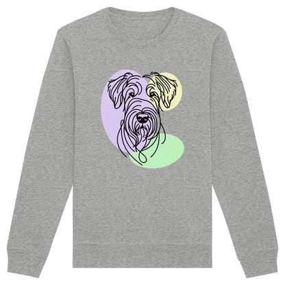 Line Art - Süßer Irish Terrier - Organic Basic Unisex Sweatshirt