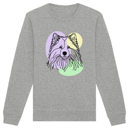 Line Art - Süßer Eurasier - Organic Basic Unisex Sweatshirt
