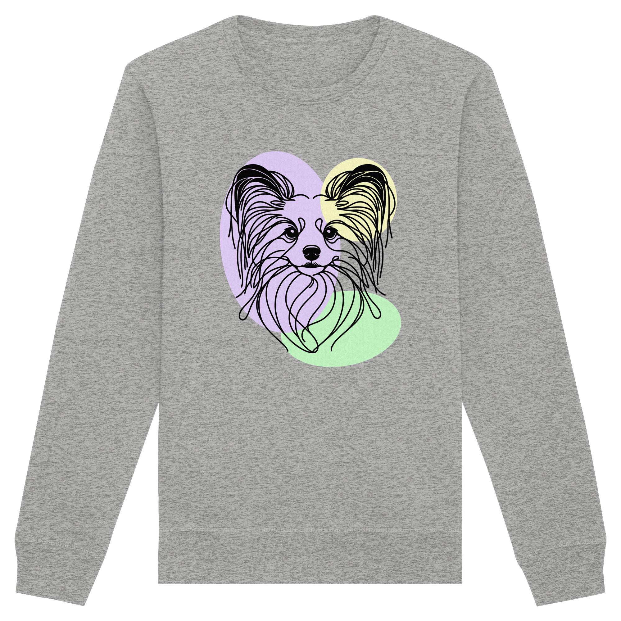 Line Art - Süßer Papillon - Organic Basic Unisex Sweatshirt