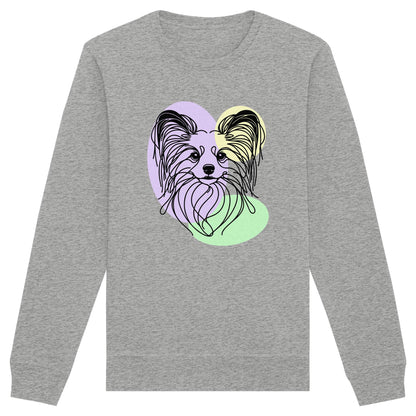 Line Art - Süßer Papillon - Organic Basic Unisex Sweatshirt