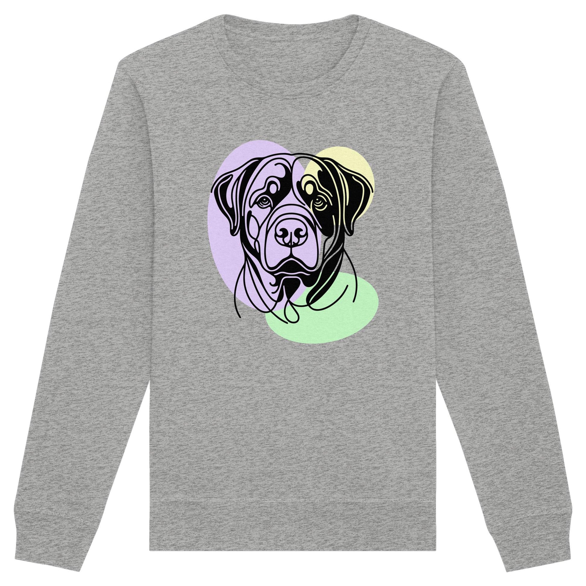 Line Art - Süßer Rottweiler - Organic Basic Unisex Sweatshirt