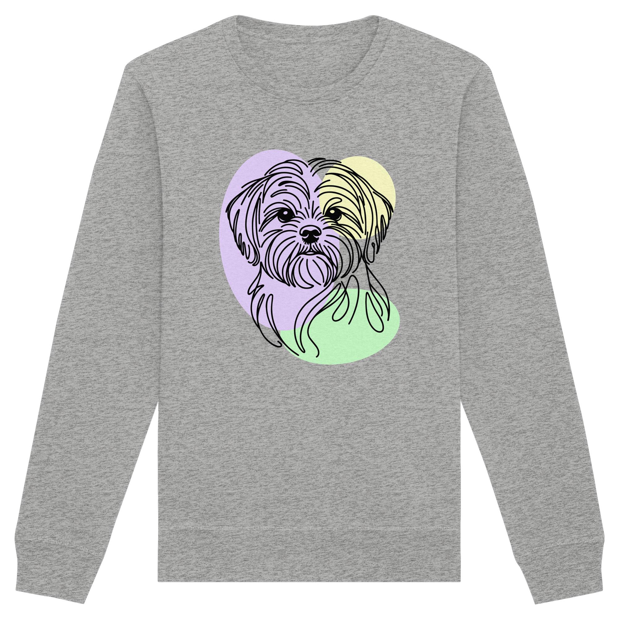 Line Art - Süßer Shih Tzu - Organic Basic Unisex Sweatshirt