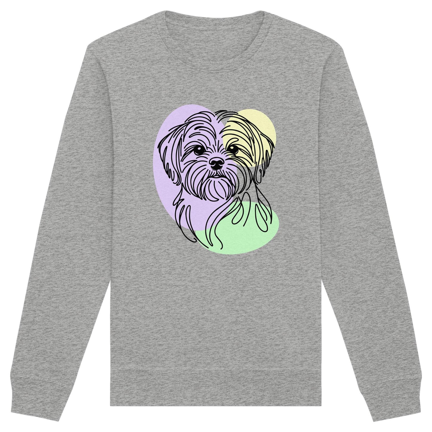 Line Art - Süßer Shih Tzu - Organic Basic Unisex Sweatshirt