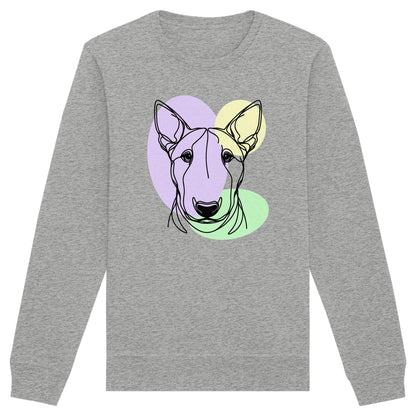 Line Art - Süßer Bullterrier - Organic Basic Unisex Sweatshirt