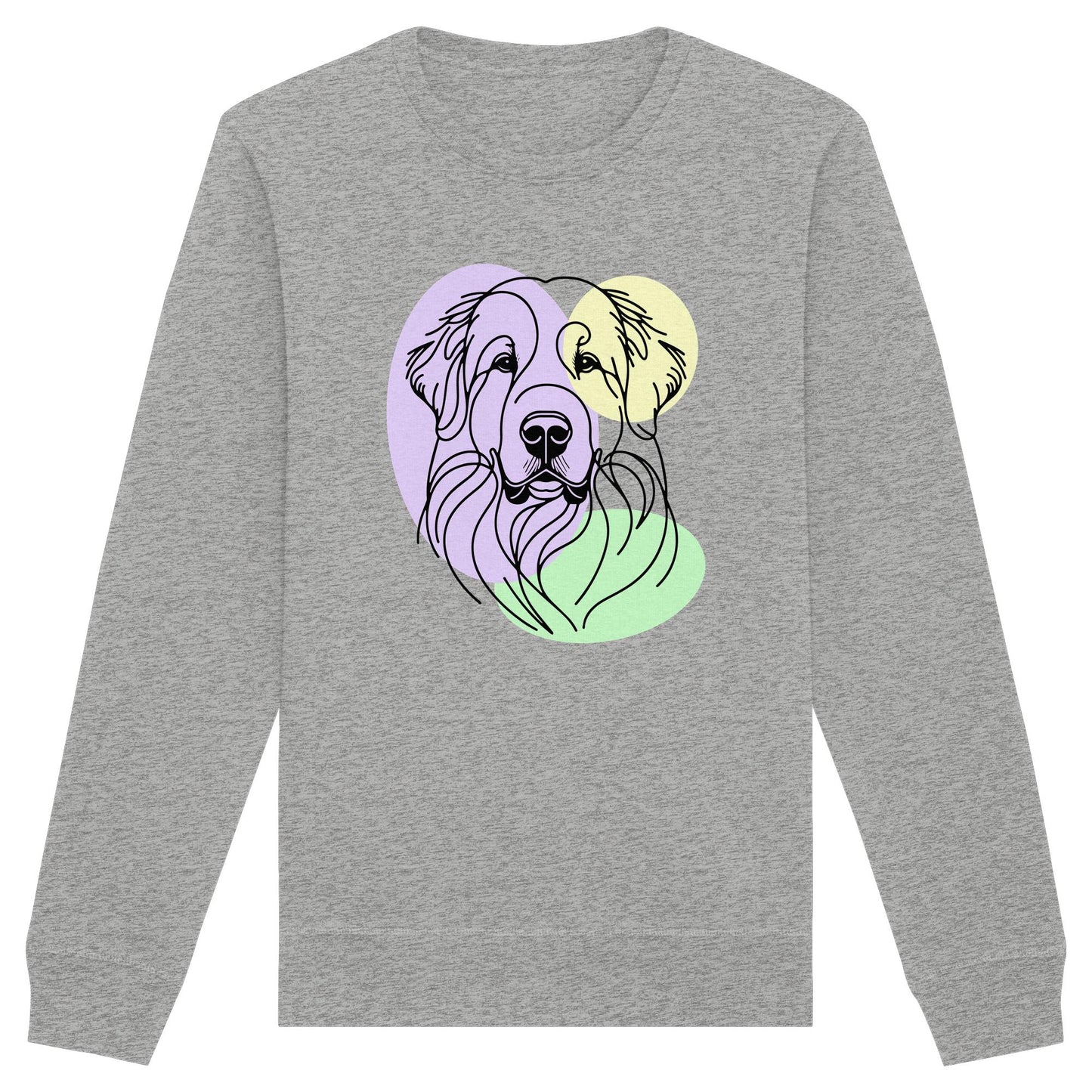 Line Art - Süßer Pyrenäenberghund - Organic Basic Unisex Sweatshirt