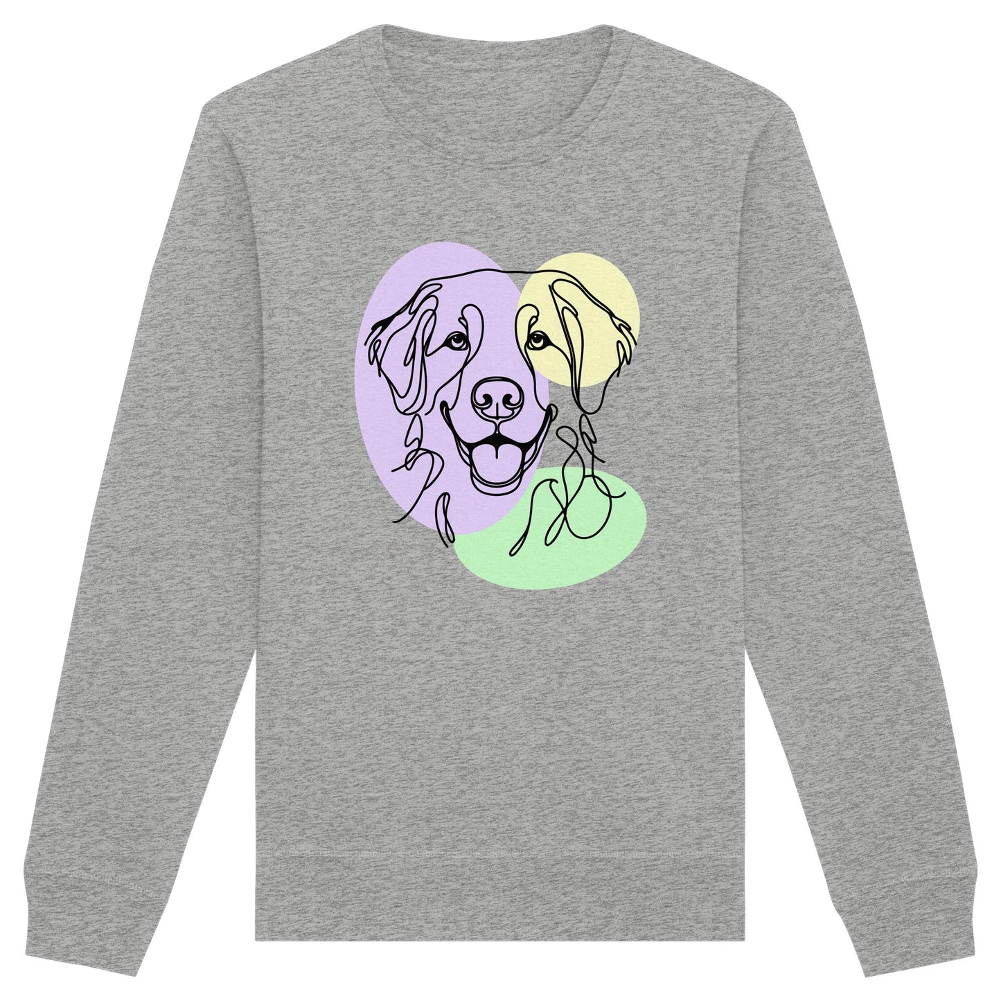 Line Art - Süßer Golden Retriever - Organic Basic Unisex Sweatshirt