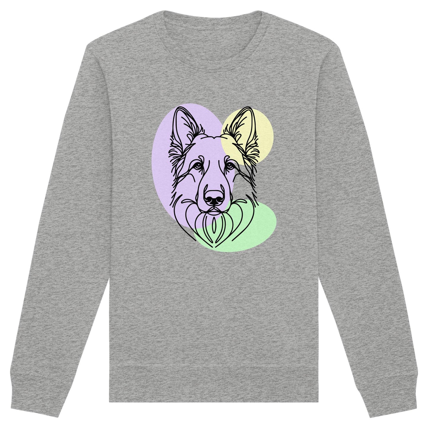 Line Art - Süßer Schäferhund - Organic Basic Unisex Sweatshirt