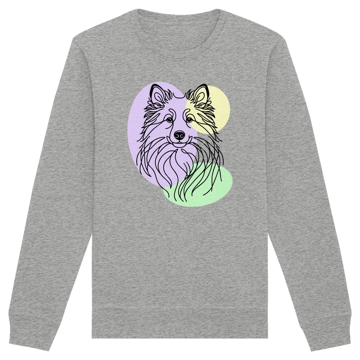 Line Art - Süßer Islandhund - Organic Basic Unisex Sweatshirt
