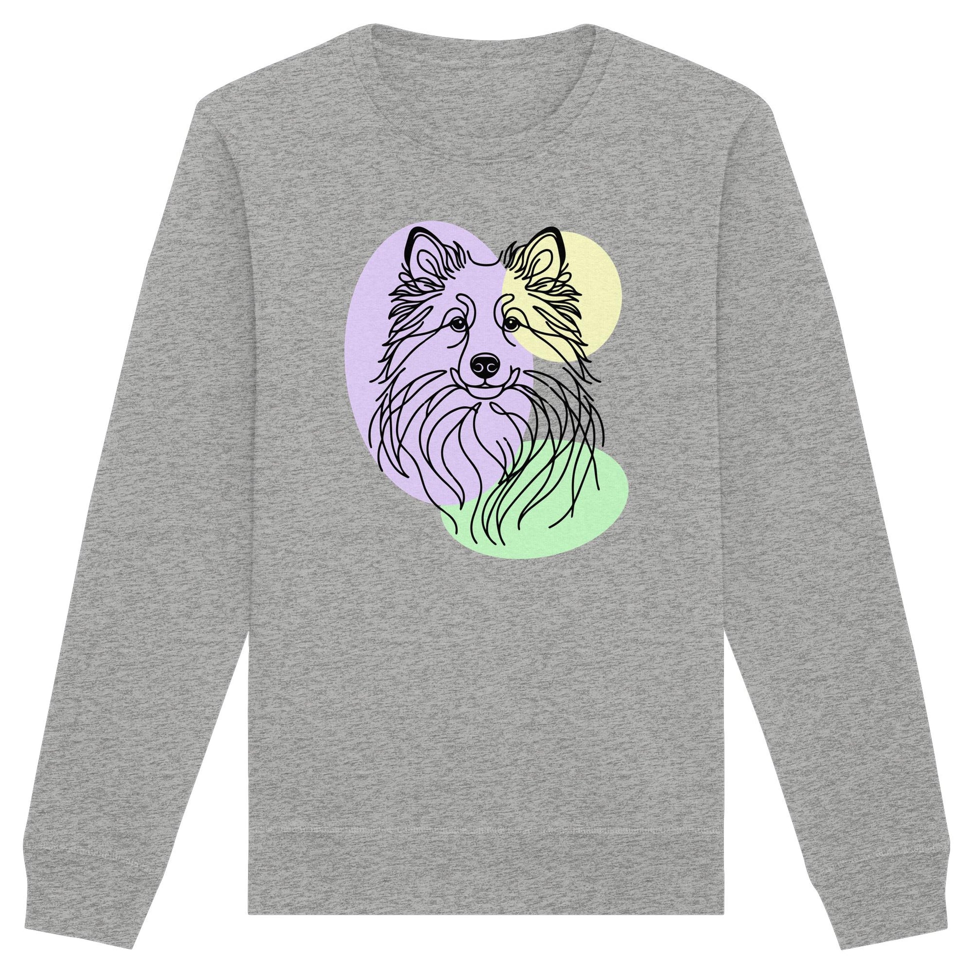 Line Art - Süßer Islandhund - Organic Basic Unisex Sweatshirt