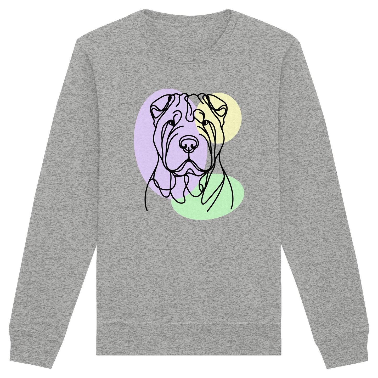 Line Art - Süßer Shar-Pei - Organic Basic Unisex Sweatshirt