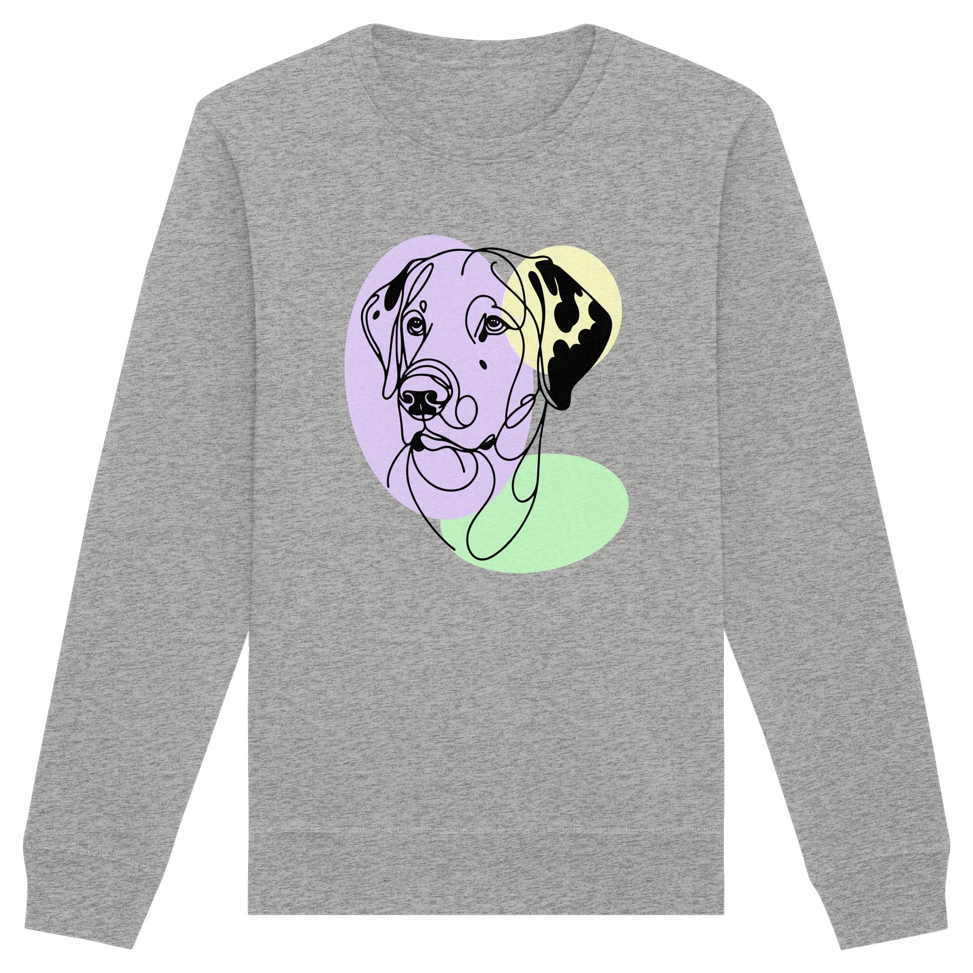 Line Art - Süßer Dalmatiner - Organic Basic Unisex Sweatshirt