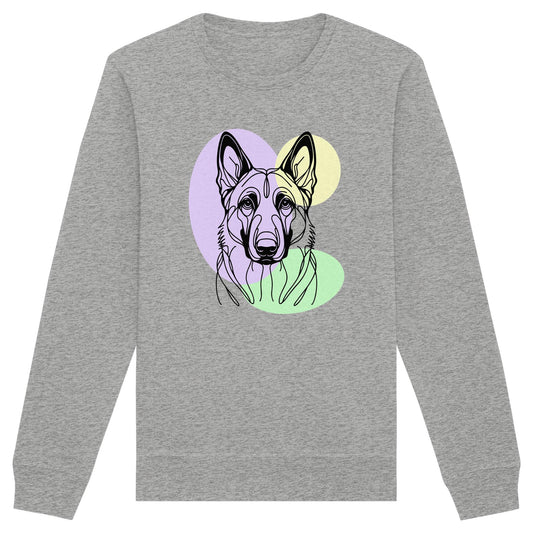 Line Art - Süßer Malinois - Organic Basic Unisex Sweatshirt