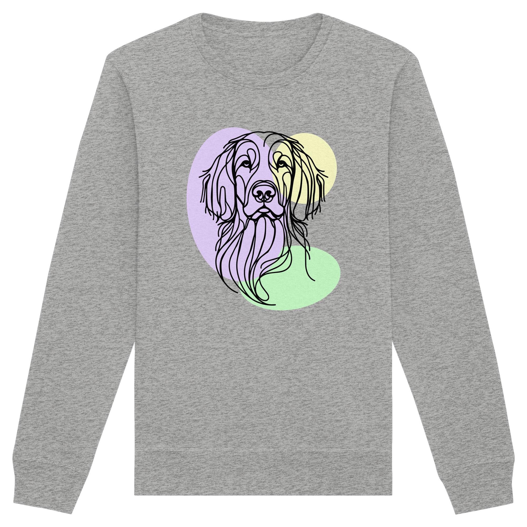 Line Art - Süßer Irish Setter - Organic Basic Unisex Sweatshirt