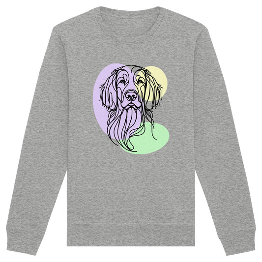 Line Art - Süßer Irish Setter - Organic Basic Unisex Sweatshirt