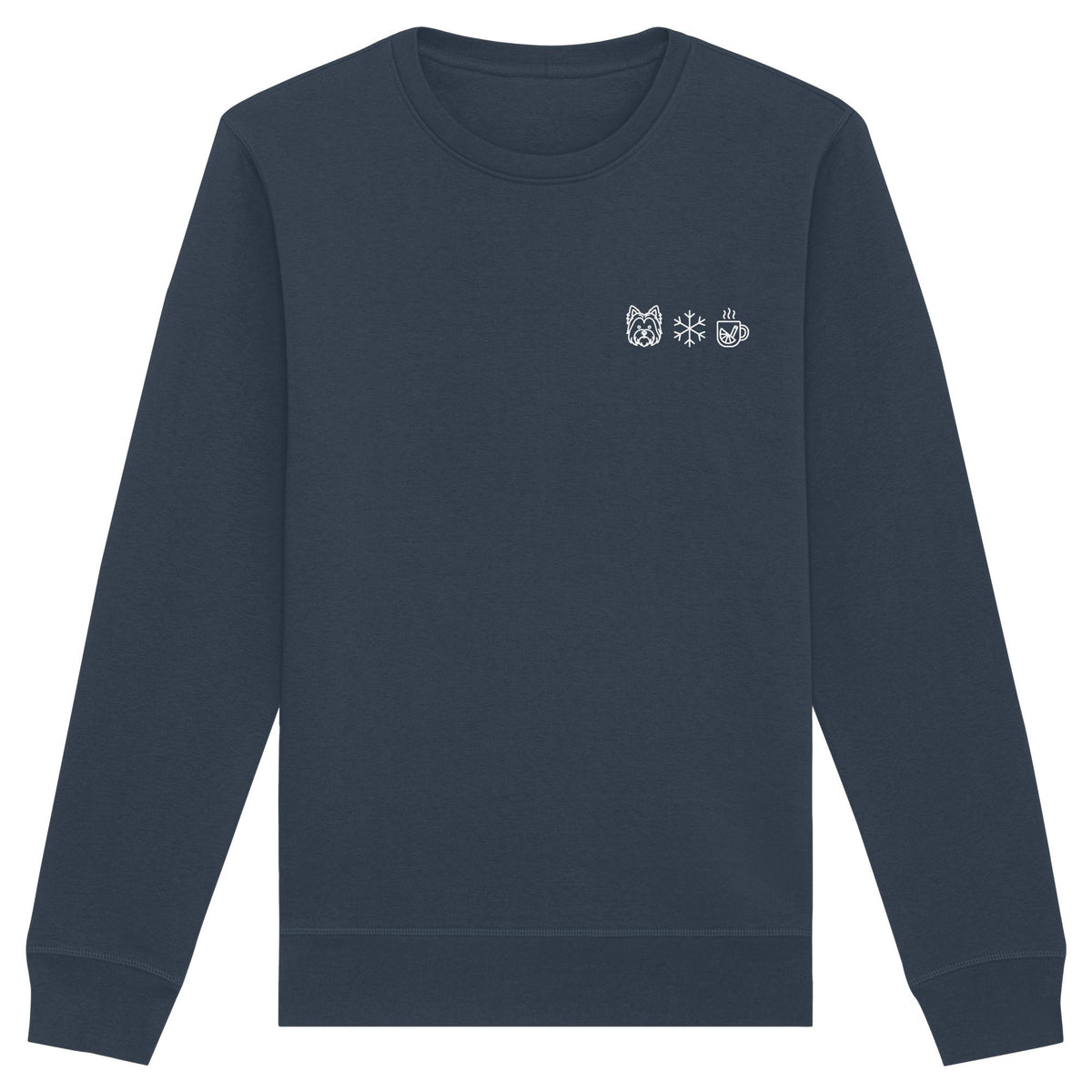Biewer Terrier - Schneeflocke Glühwein - Organic Basic Unisex Sweatshirt