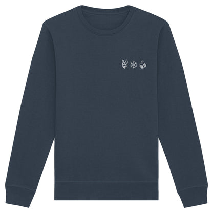 Deutscher Schäferhund - Schneeflocke Glühwein - Organic Basic Unisex Sweatshirt