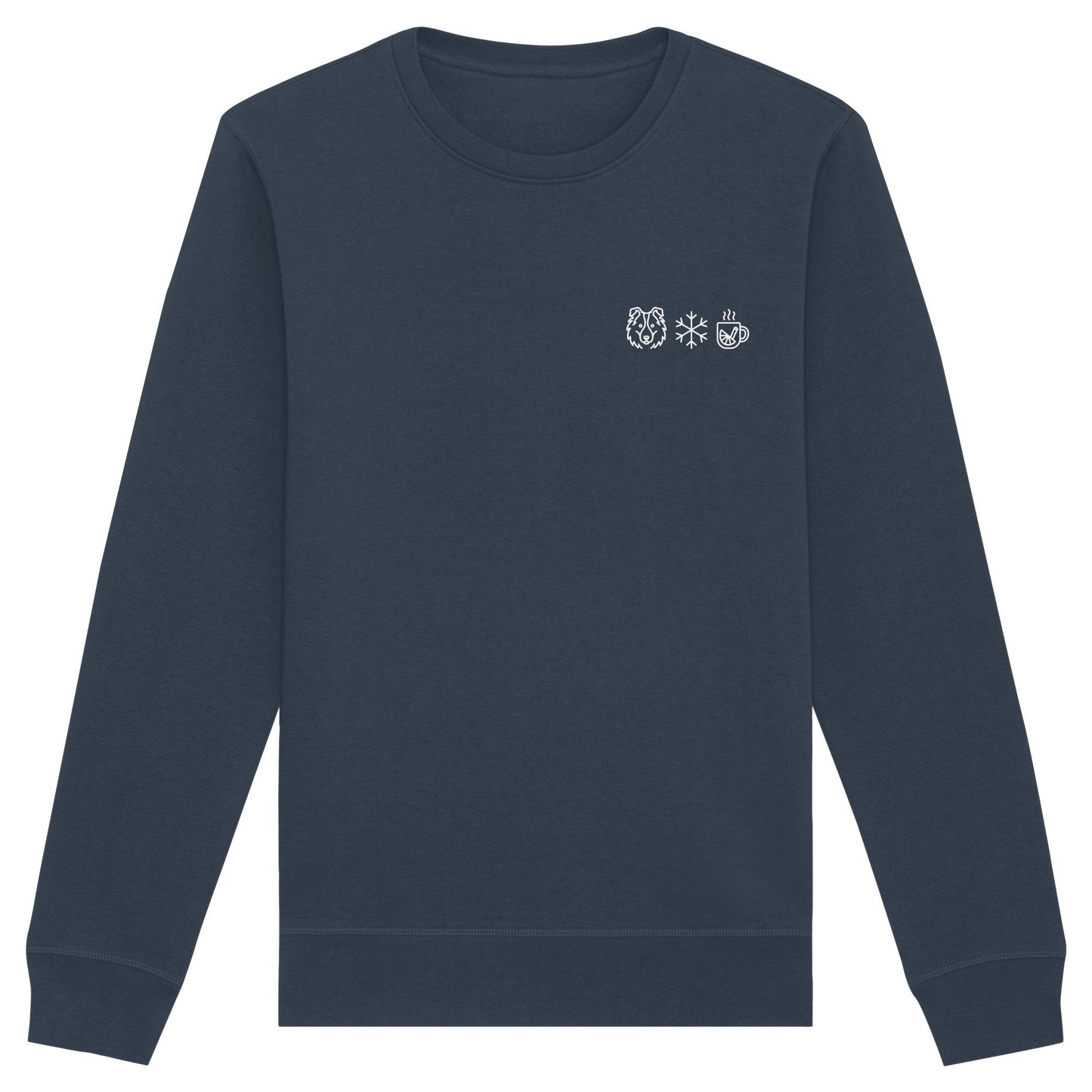 Shetland Sheepdog - Schneeflocke Glühwein - Organic Basic Unisex Sweatshirt