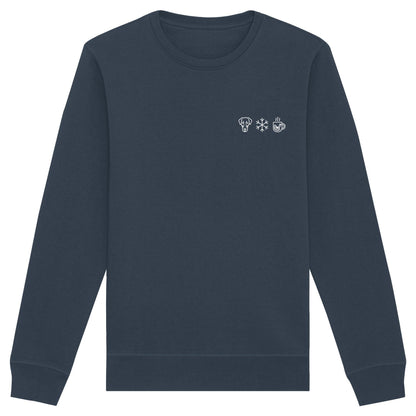 Dobermann - Schneeflocke Glühwein - Organic Basic Unisex Sweatshirt