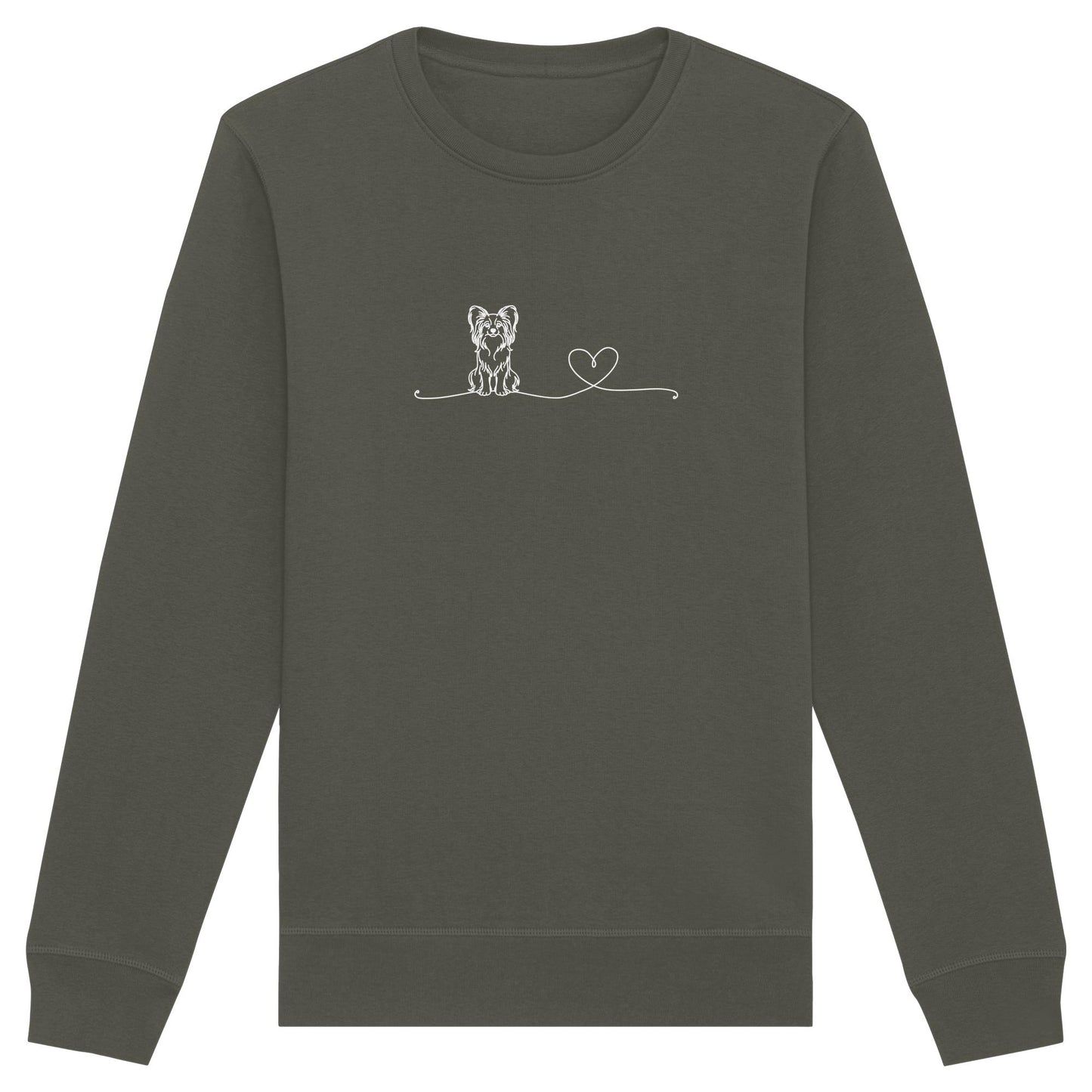 Line Art - Papillon mit Herz - Organic Basic Unisex Sweatshirt