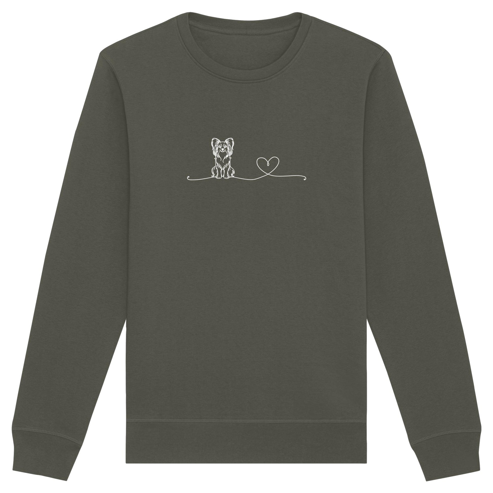 Line Art - Papillon mit Herz - Organic Basic Unisex Sweatshirt