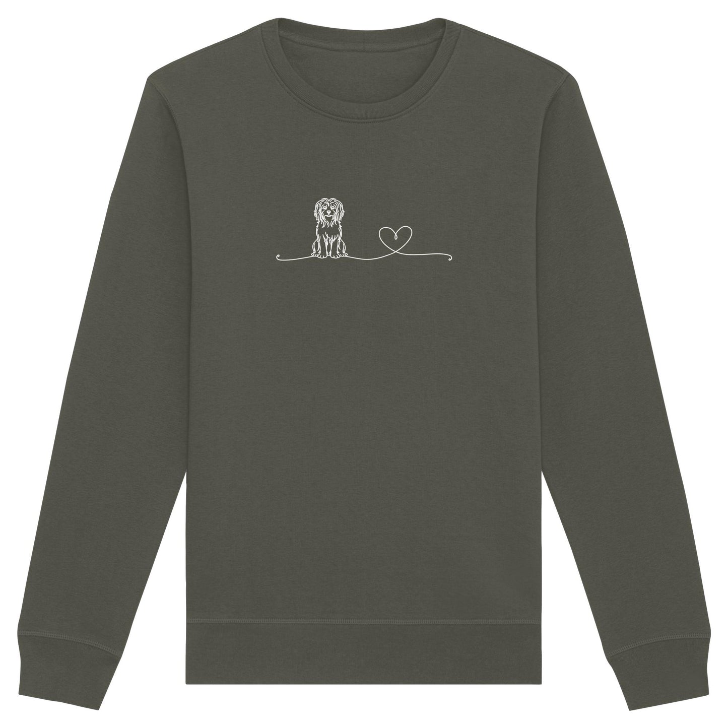 Line Art - Havaneser mit Herz - Organic Basic Unisex Sweatshirt