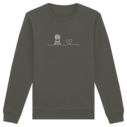 Line Art - Havaneser mit Herz - Organic Basic Unisex Sweatshirt