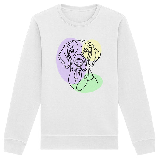 Line Art - Süßer Vizsla - Organic Basic Unisex Sweatshirt