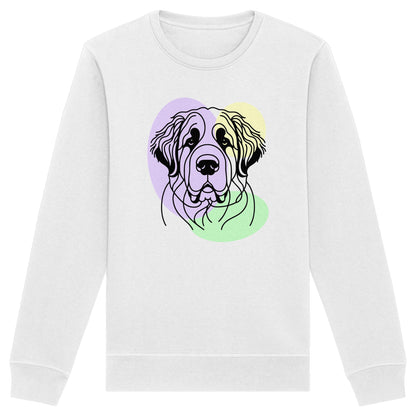 Line Art - Süßer Bernhardiner - Organic Basic Unisex Sweatshirt