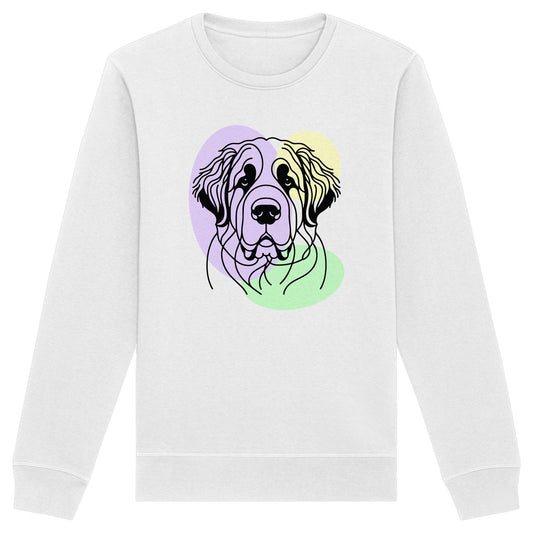 Line Art - Süßer Bernhardiner - Organic Basic Unisex Sweatshirt