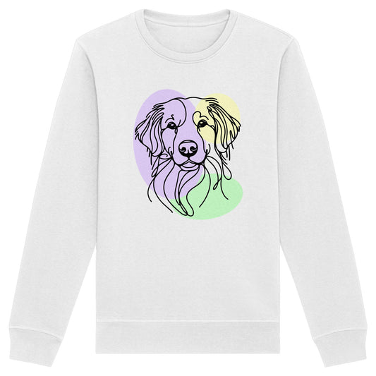 Line Art - Süßer Kooikerhondje - Organic Basic Unisex Sweatshirt