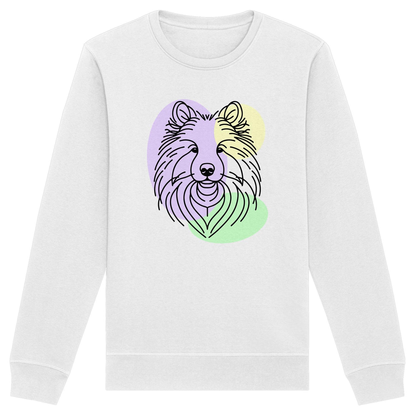 Line Art - Süßer Wolfsspitz - Organic Basic Unisex Sweatshirt