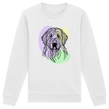 Line Art - Süßer Briard - Organic Basic Unisex Sweatshirt