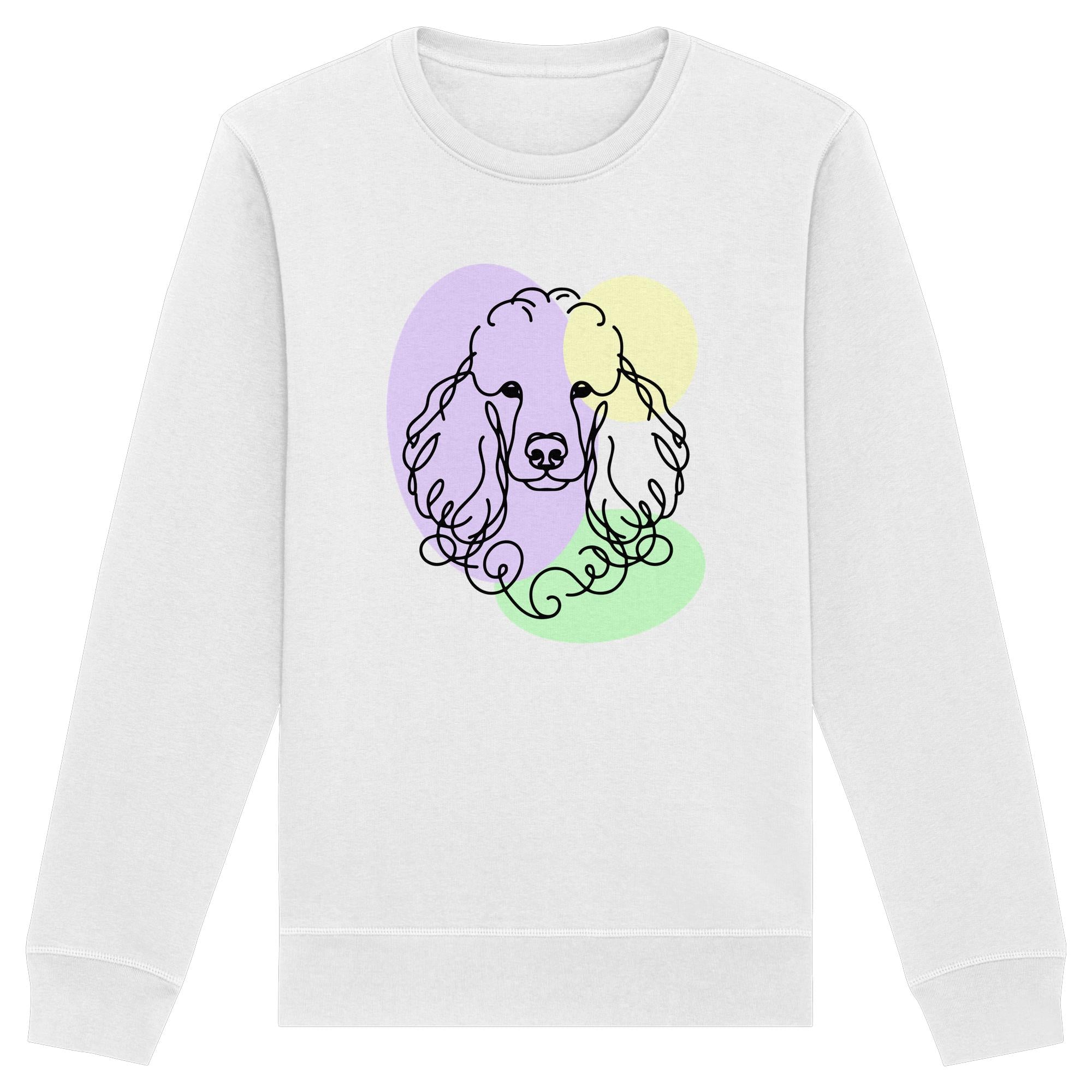 Line Art - Süßer Pudel - Organic Basic Unisex Sweatshirt