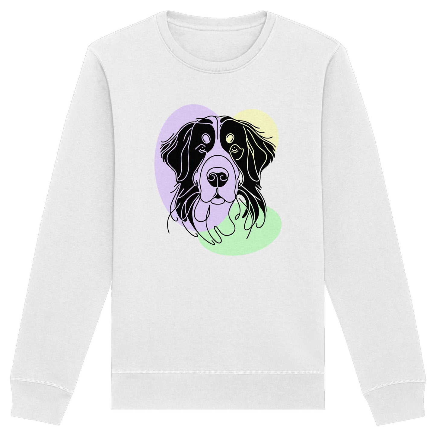 Line Art - Süßer Berner Sennenhund - Organic Basic Unisex Sweatshirt