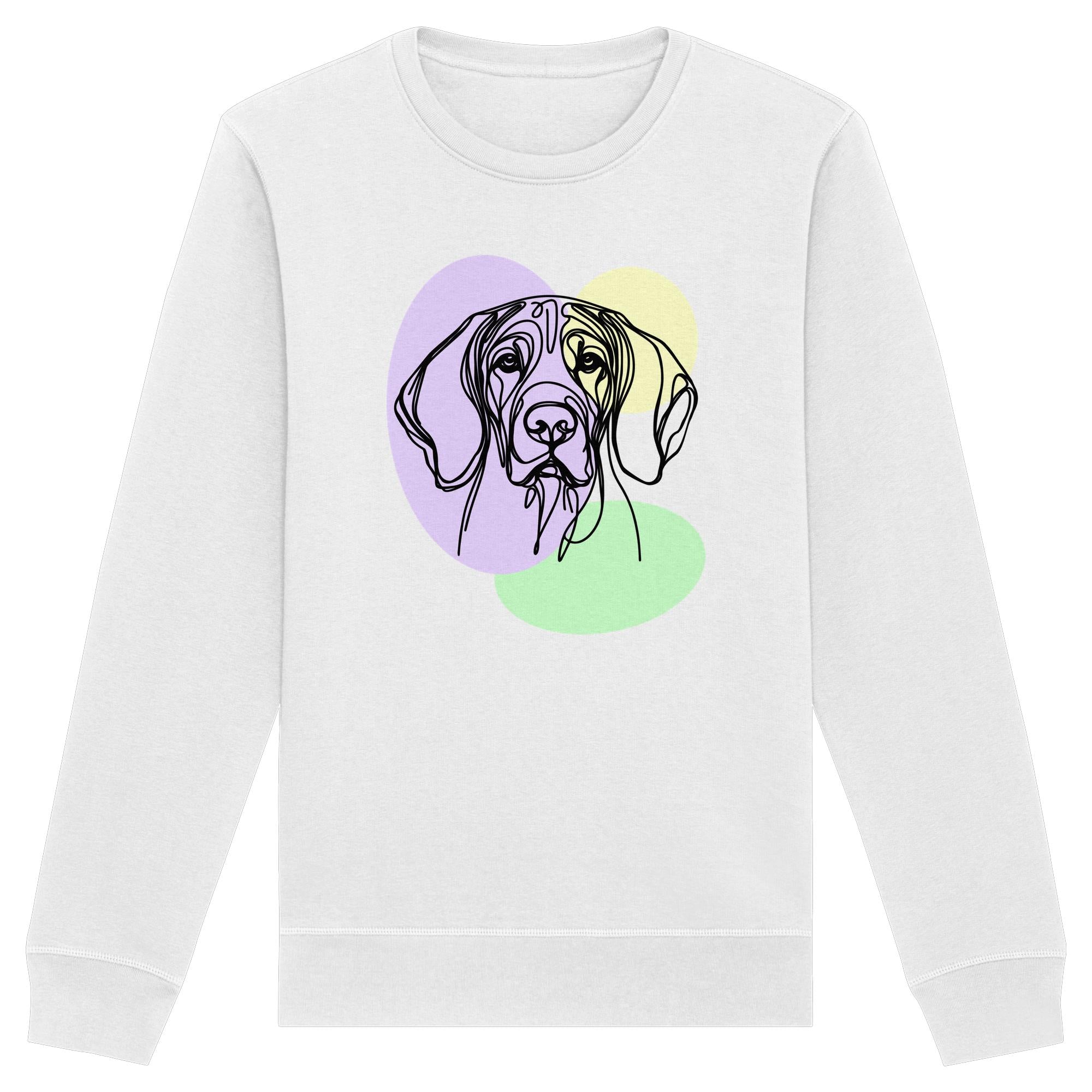 Line Art - Süßer Bayerischer Gebirgsschweißhund - Organic Basic Unisex Sweatshirt