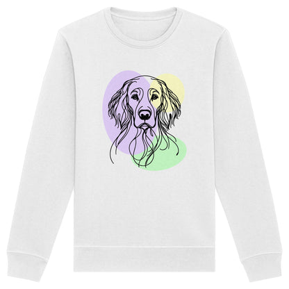 Line Art - Süßer English Setter - Organic Basic Unisex Sweatshirt