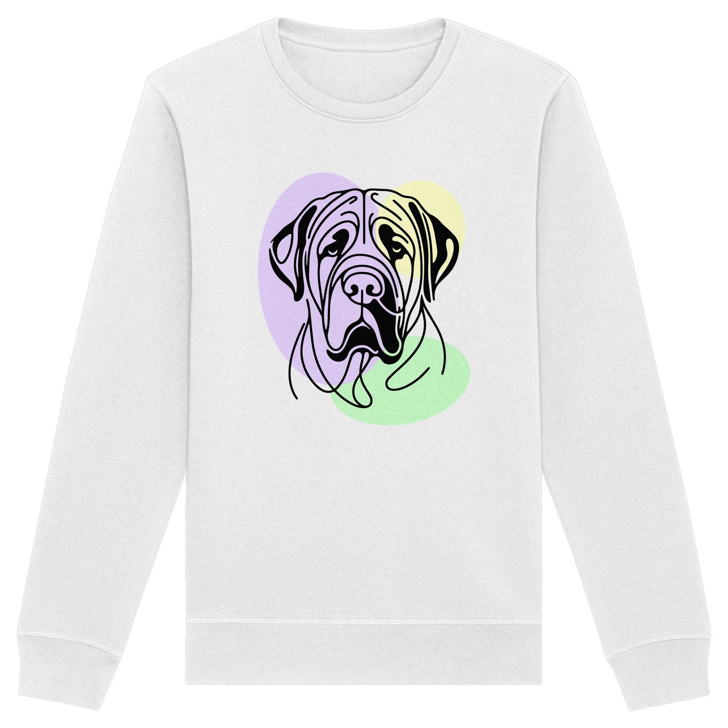 Line Art - Süßer Bullmastiff - Organic Basic Unisex Sweatshirt